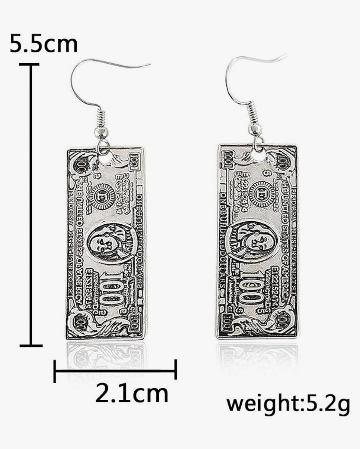 Dead Presidents Charm Earrings