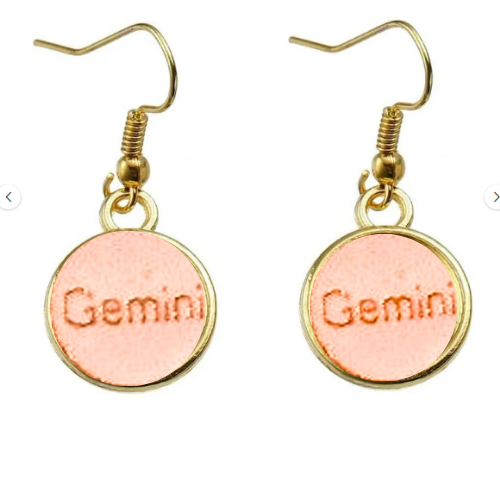 GEMINI PINK & GOLD EARRINGS