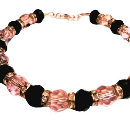 Genuine Faceted Crystal Beaded Bracelet