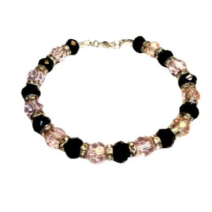Genuine Faceted Crystal Beaded Bracelet