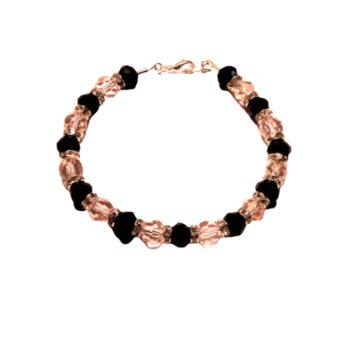 Genuine Faceted Crystal Beaded Bracelet