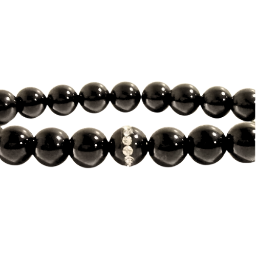 Genuine Obsidian Beaded Bracelet