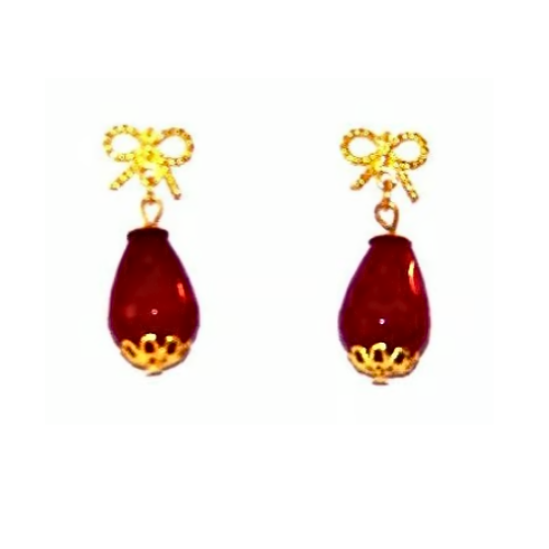 Red Jade Luxury Earrings