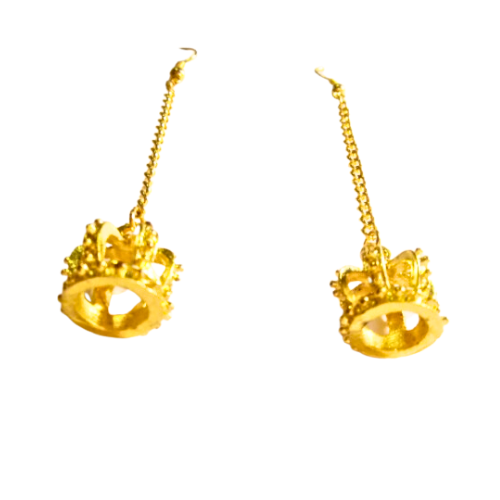 ENGLISH TUDOR CROWN EARRINGS