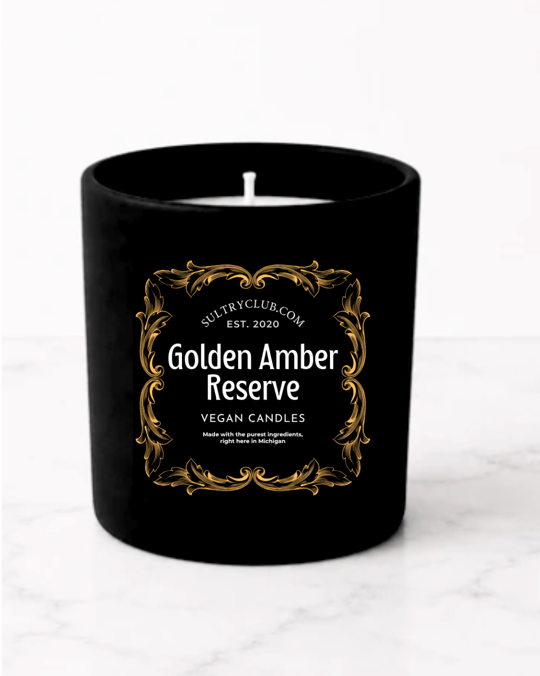 Golden Amber Reserve Vegan Candle