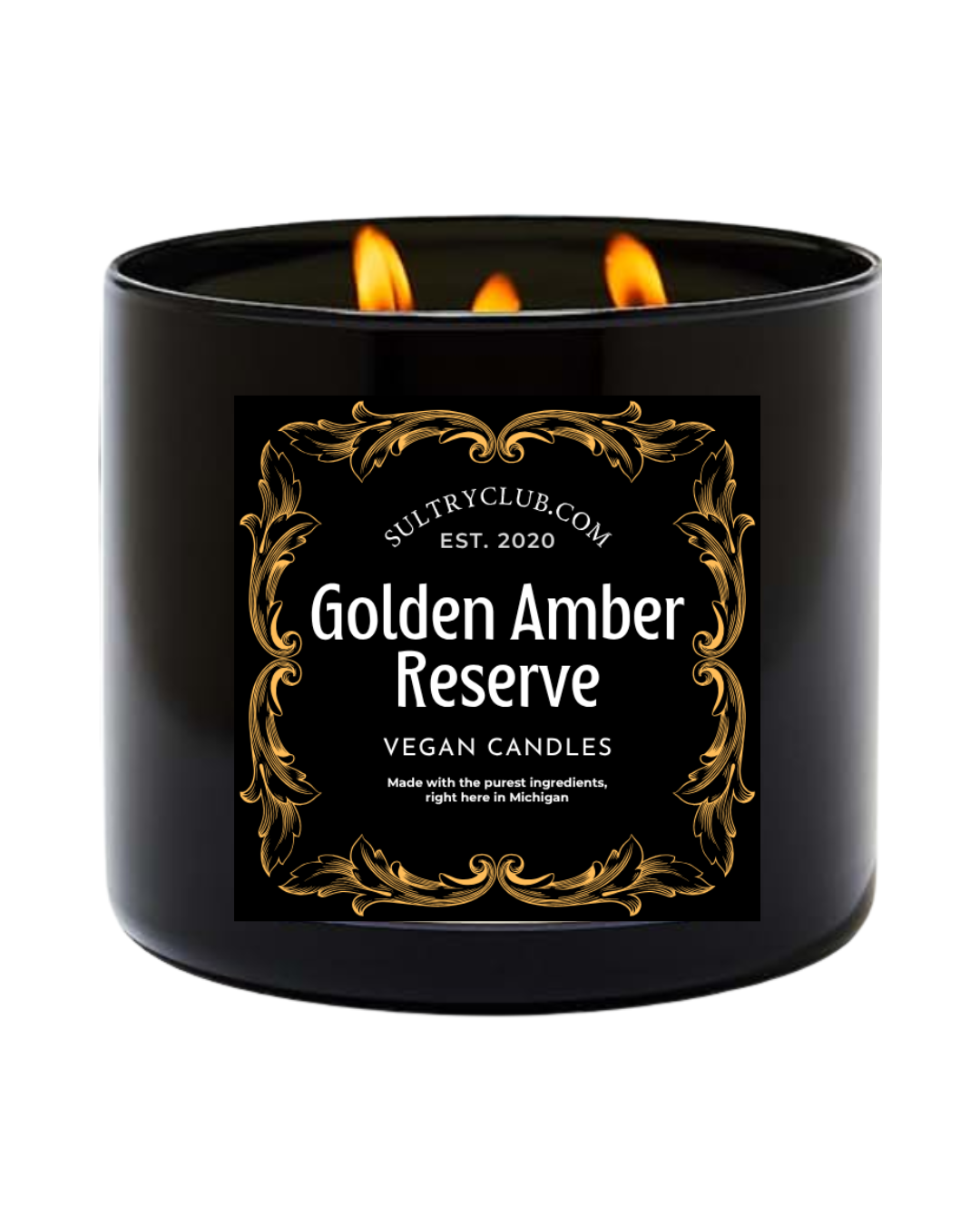 Golden Amber Reserve Vegan Candle