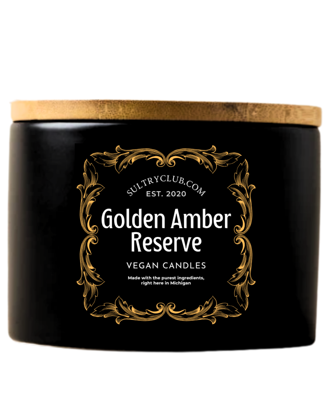 Golden Amber Reserve Vegan Candle