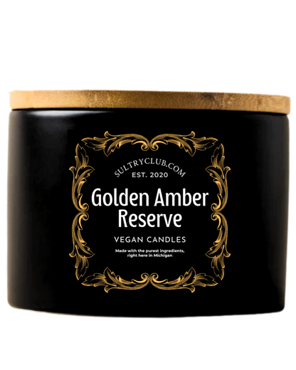 Golden Amber Reserve Vegan Candle