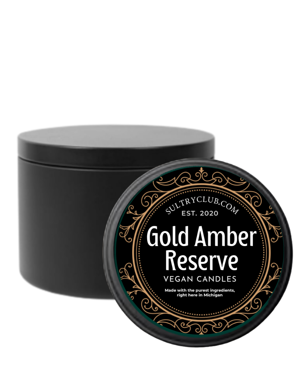 Golden Amber Reserve Vegan Candle