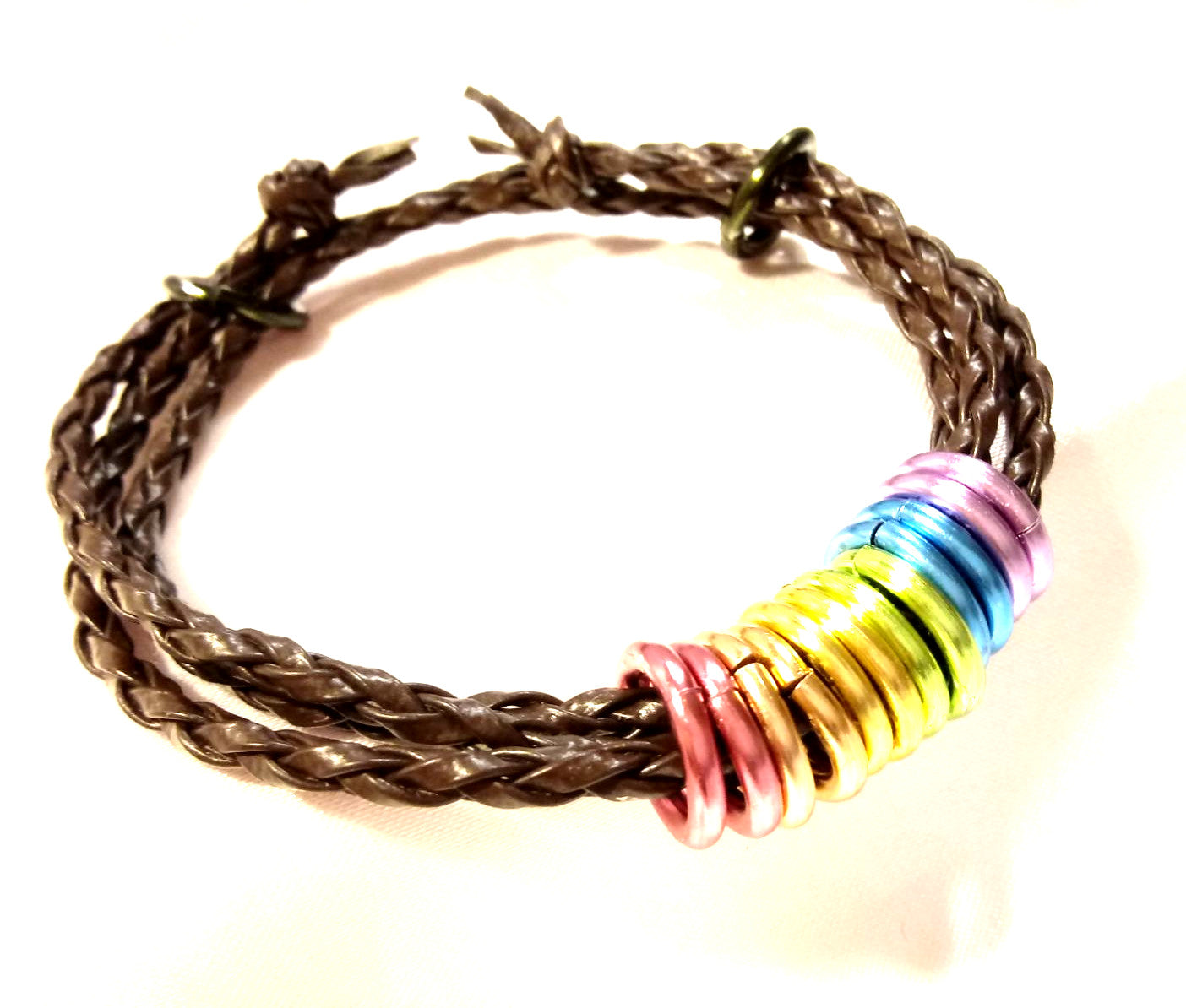 Got Pride Rainbow Rings Wrap Bracelet