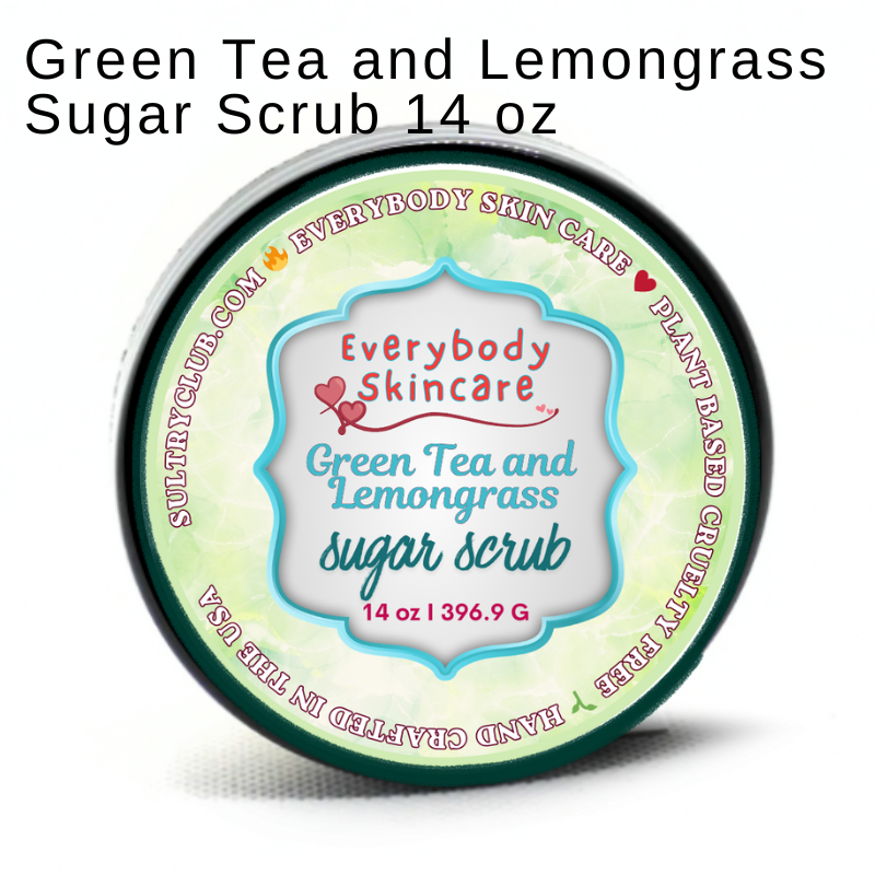 Green Tea And Lemongrass Sugar Scrub by Sultry Club Spa™
