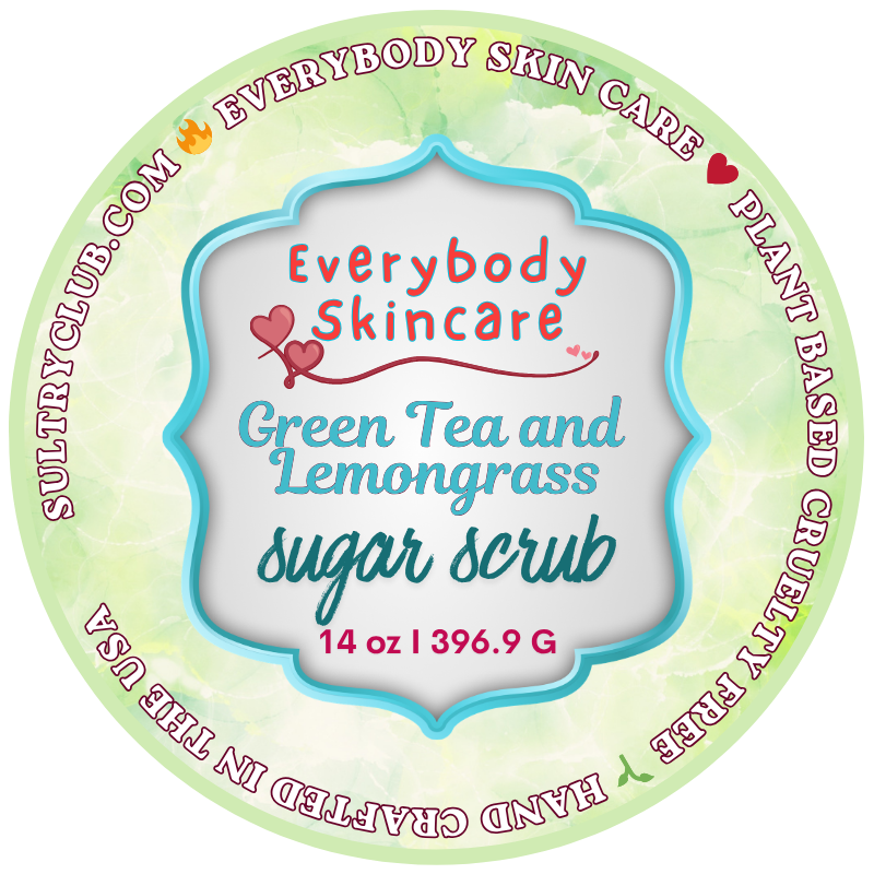 Green Tea And Lemongrass Sugar Scrub by Sultry Club Spa™