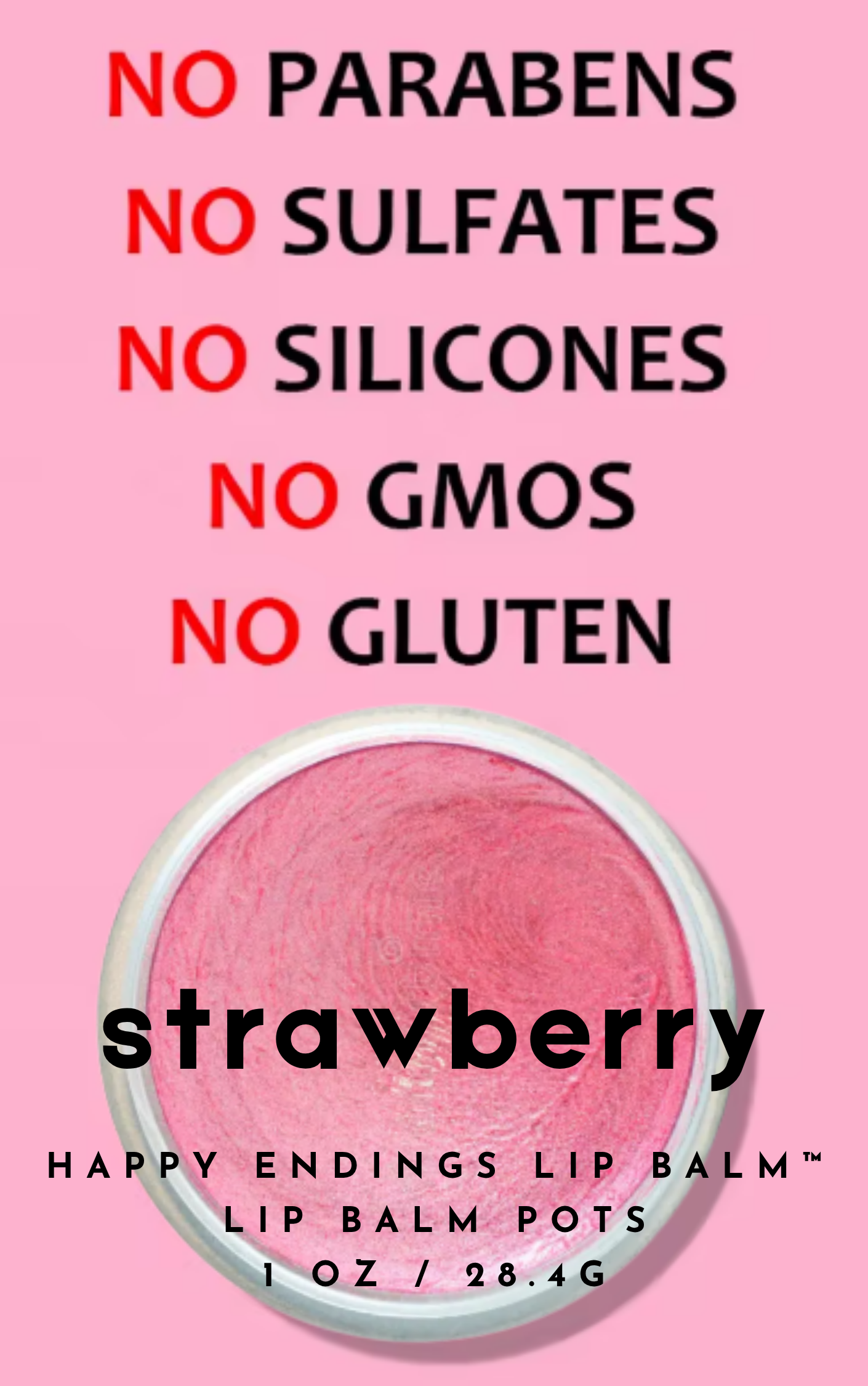 HAPPY ENDINGS LIP BALM™ STRAWBERRY