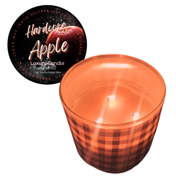 HARDCORE APPLE 16 Oz 3 Wick Candle