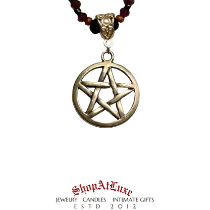 Powerful Realms Beaded Pentacle Necklace
