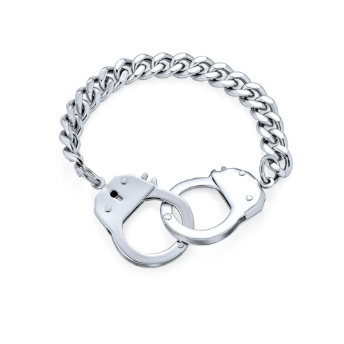 Steamy Nights Steel Handcuff Bondage Bracelet