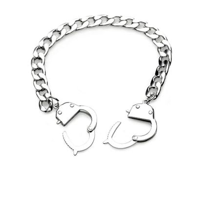 Steamy Nights Steel Handcuff Bondage Bracelet