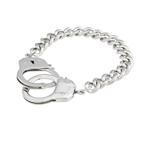 Steamy Nights Steel Handcuff Bondage Bracelet
