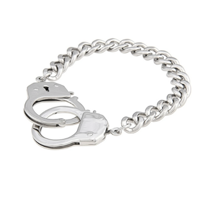 Steamy Nights Steel Handcuff Bondage Bracelet
