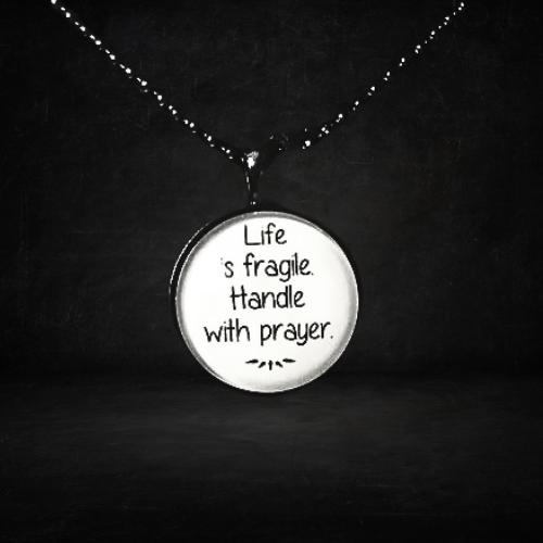 Handle Life With Prayer Necklace