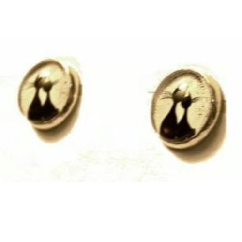 Happy Cats Glass Cabochon Post Earrings