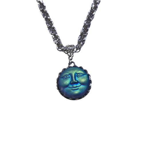 Happy Sun Handwoven Silver Necklace