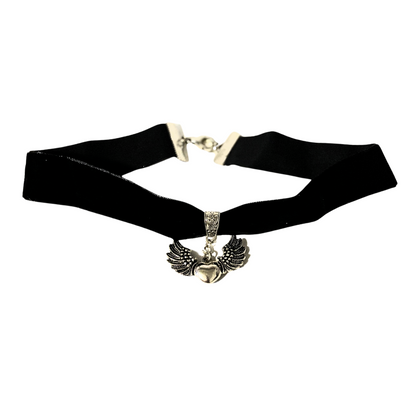 WINGS OF LOVE SOFT VELVET Choker Necklace