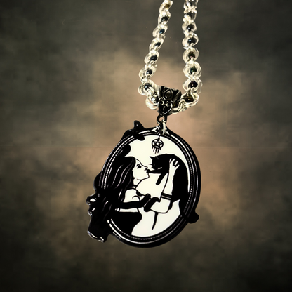 Hecate Hand Woven Beaded Necklace In Sterling Silver