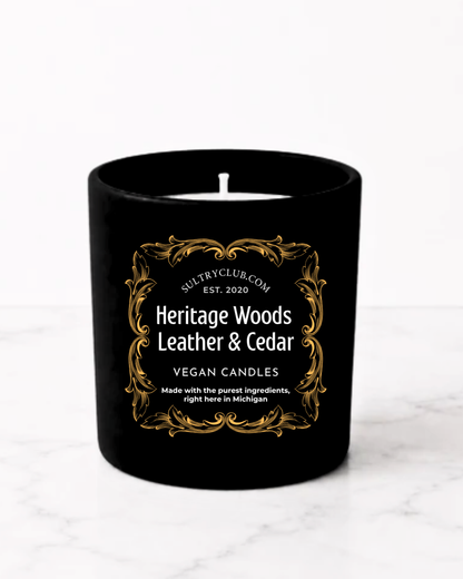 Heritage Woods Reserve (Leather and Cedar) Vegan Candle