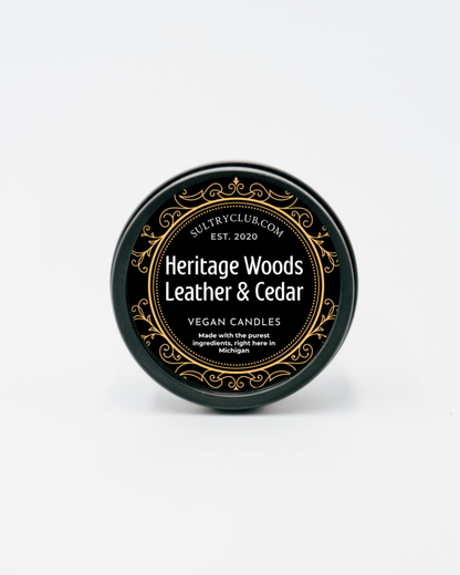 Heritage Woods Reserve (Leather and Cedar) Vegan Candle