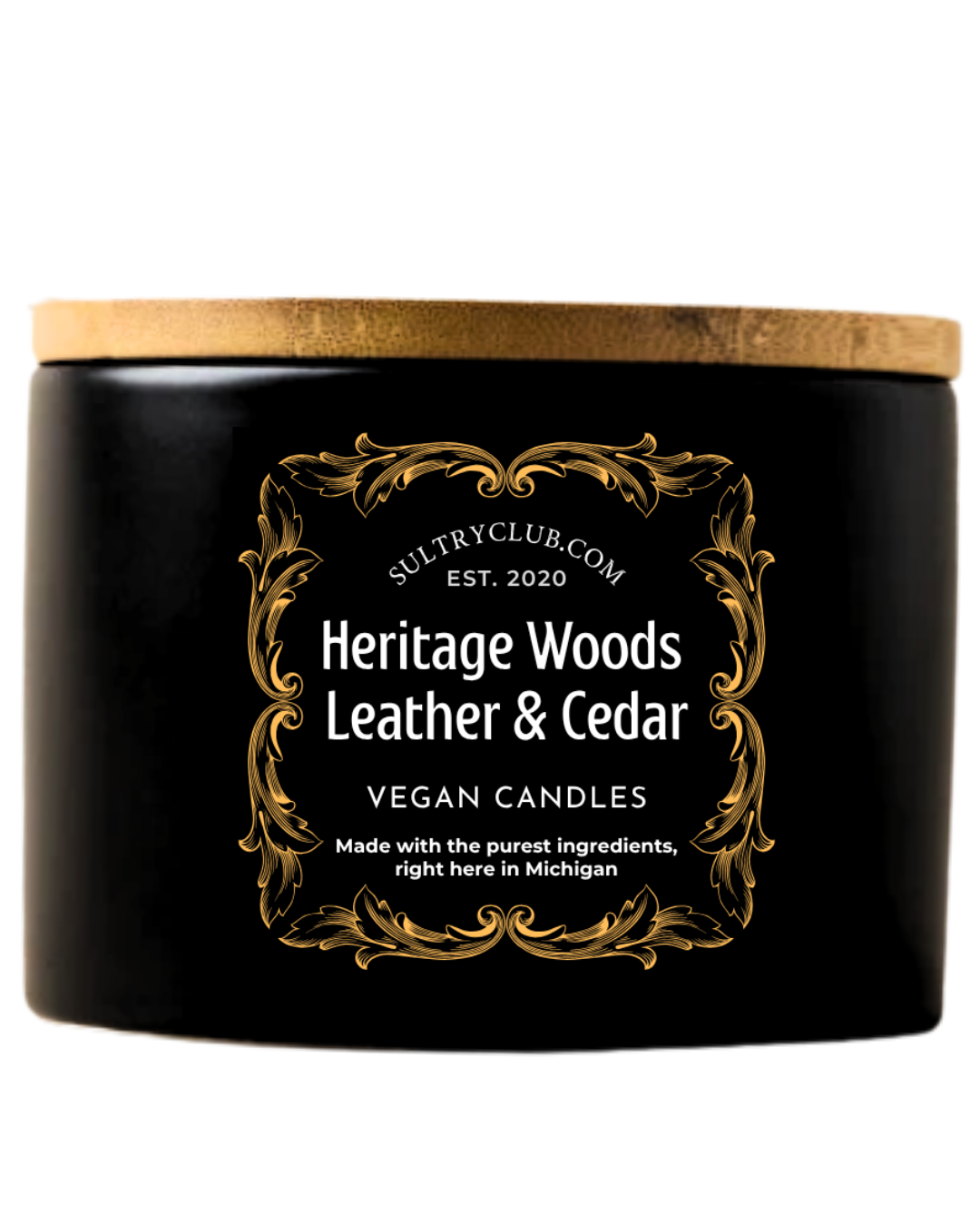 Heritage Woods Reserve (Leather and Cedar) Vegan Candle
