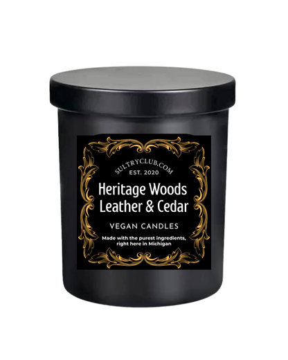 Heritage Woods Reserve (Leather and Cedar) Vegan Candle