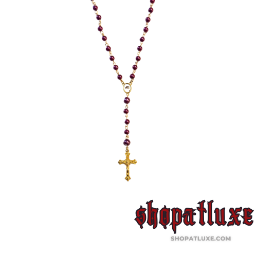 Holy Rosary With Fuchsia Beads