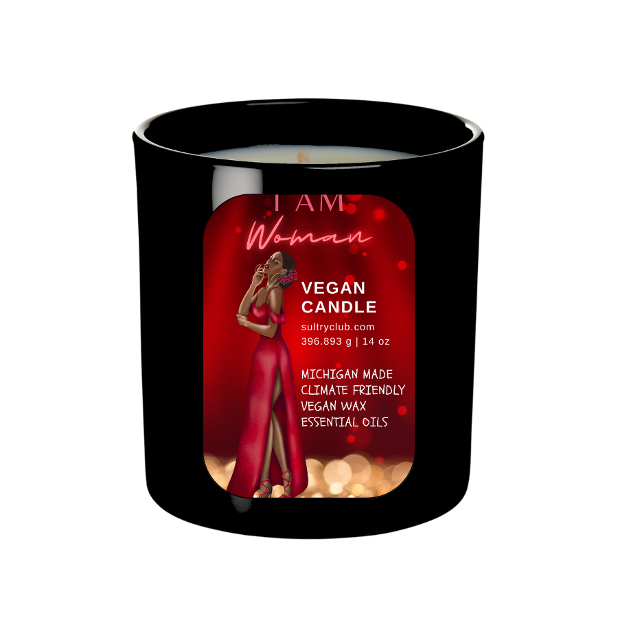 I AM WOMAN VEGAN CANDLE