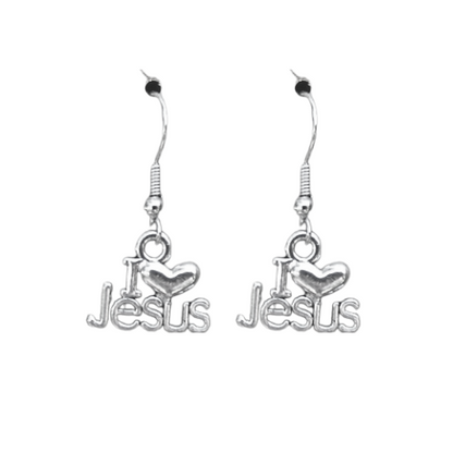 I LOVE JESUS EARRINGS