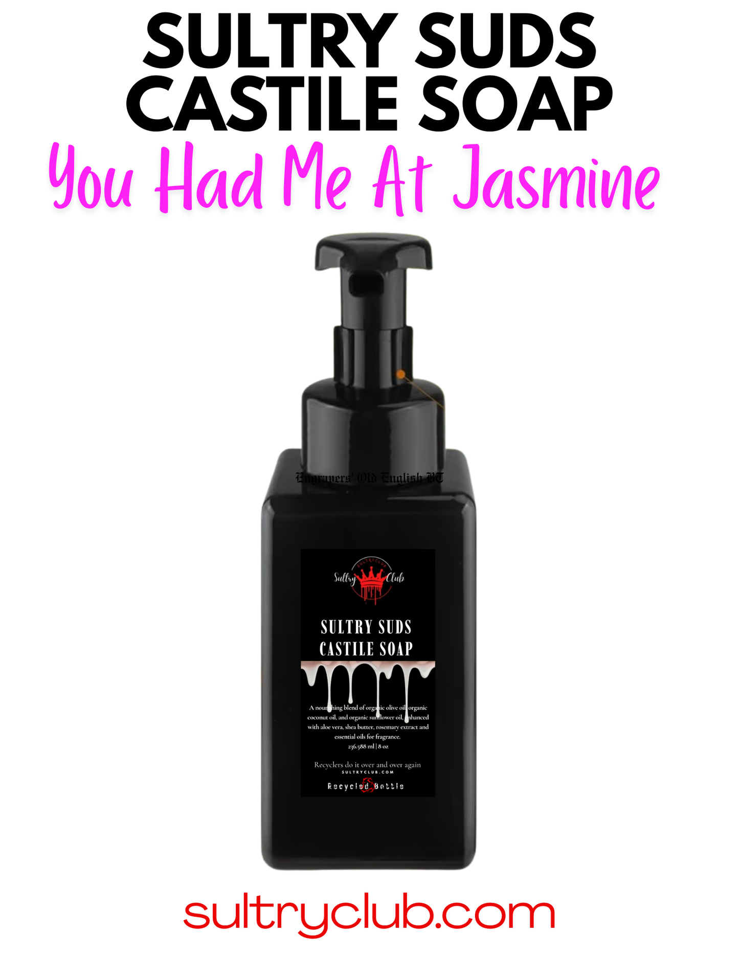 Sultry Suds™ Vegan Foaming Soap (You Had Me At Jasmine)