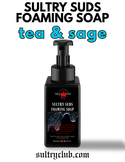 Sultry Suds™ Vegan Foaming Soap (Tea & Sage)