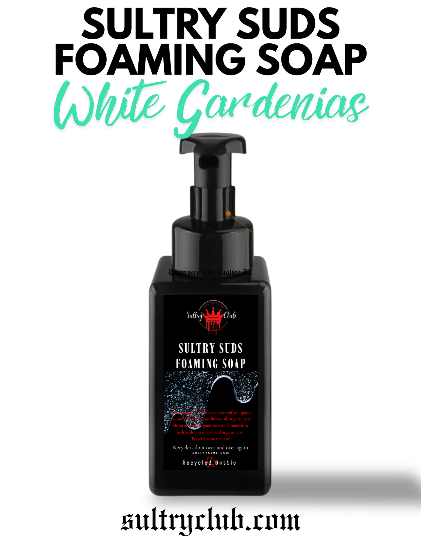 Sultry Suds™ Vegan Foaming Soap (White Gardenia)