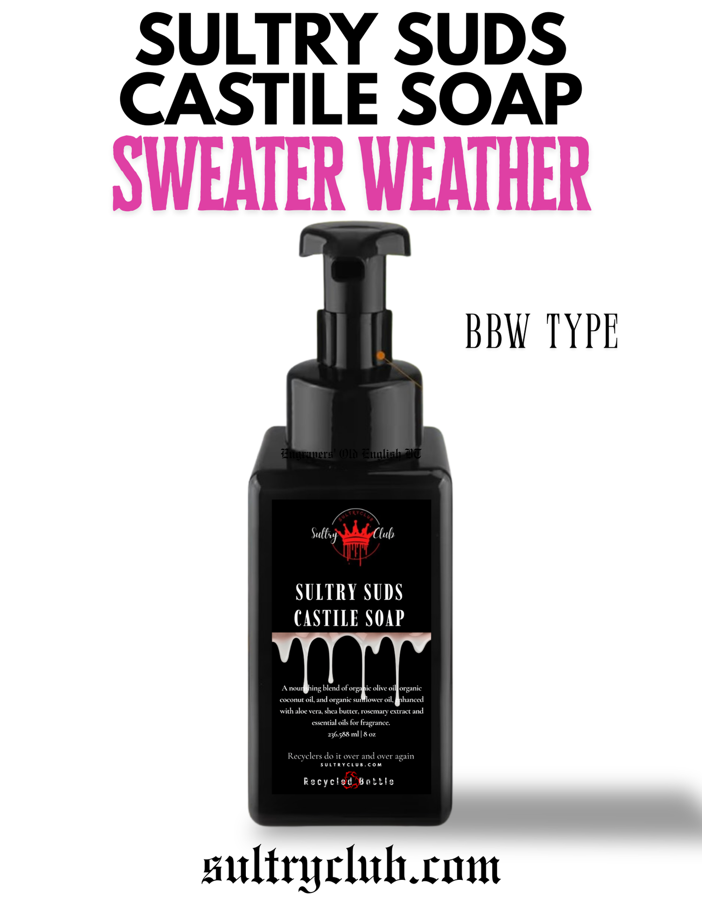 Sultry Suds™ Vegan Foaming Soap (Sweater Weather type)