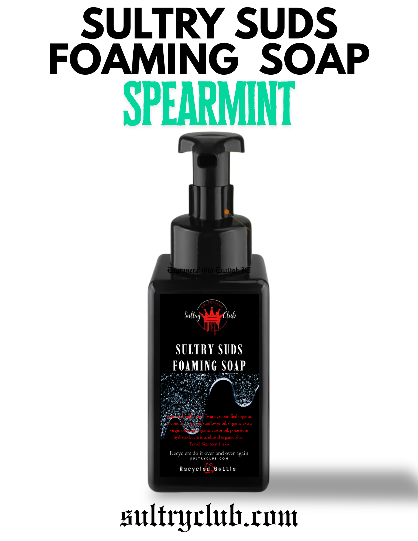 Sultry Suds™ Vegan Foaming Soap (Spearmint Mint)