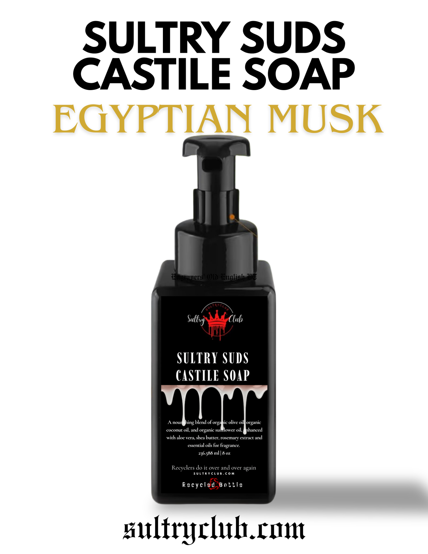Sultry Suds™ Vegan Foaming Soap (Egyptian Musk)