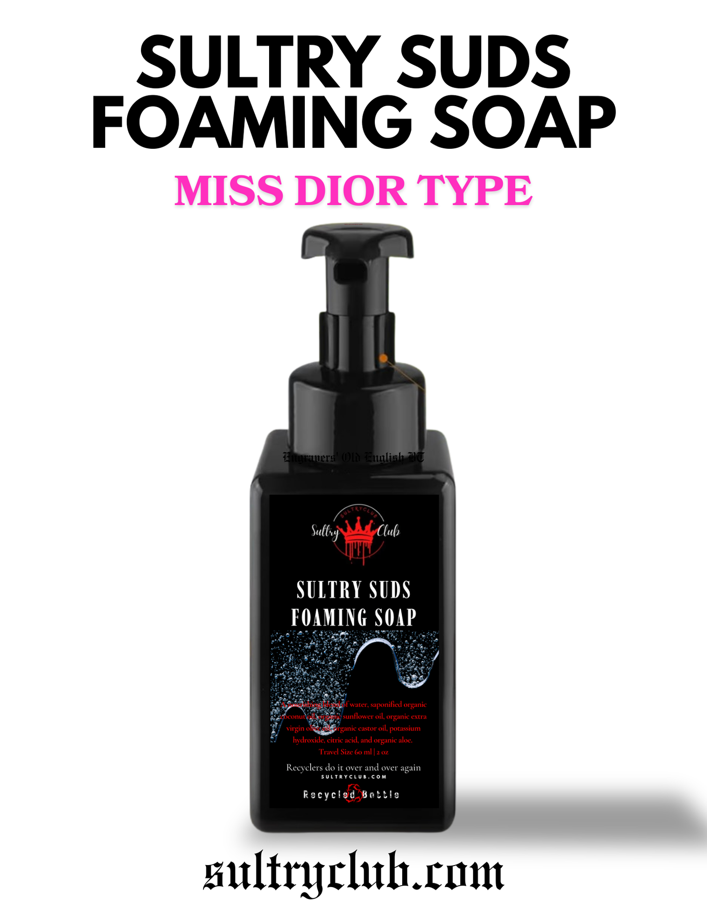 Sultry Suds™ Vegan Castile Soap (Miss Dior type)