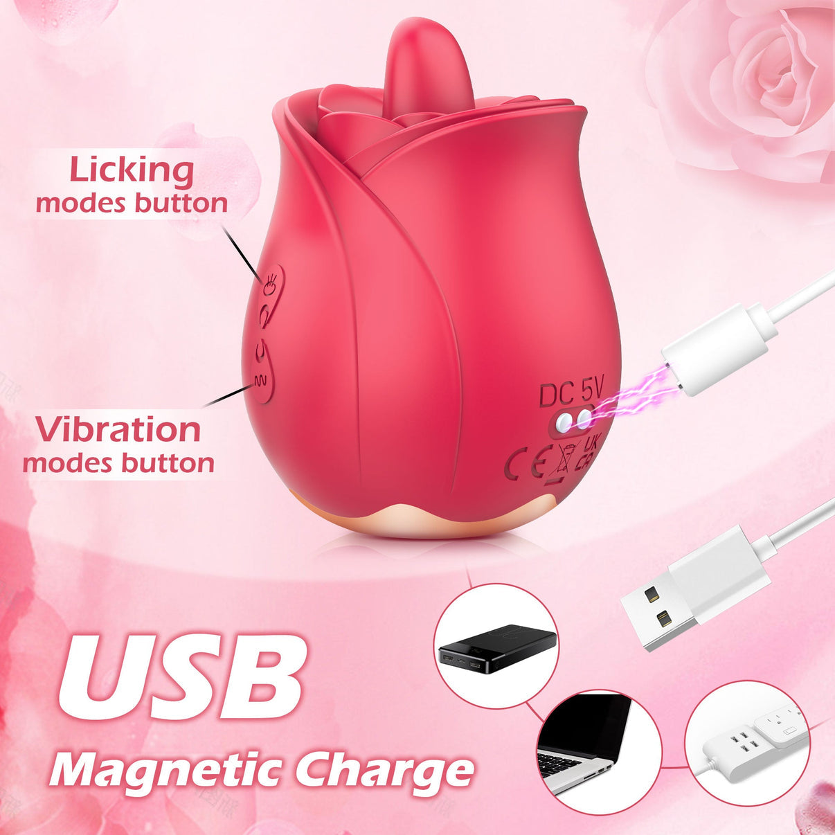 Rose Vibrator Stimulant Tool