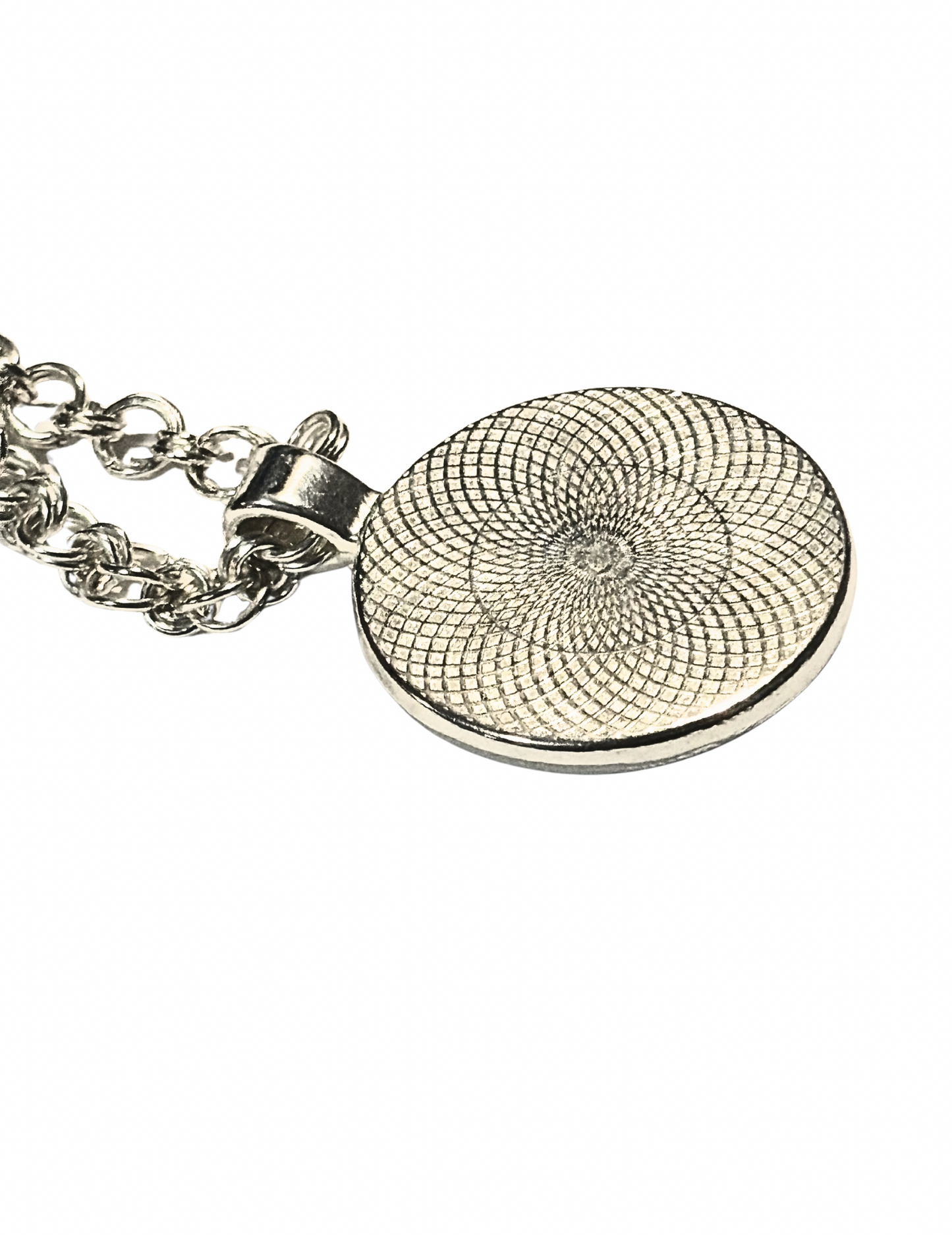 Ohm Pendant With Handwoven Necklace