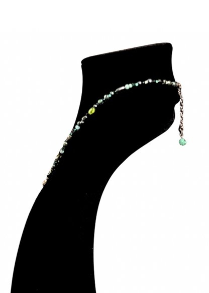 Dreaming In Jasper Cabachon Beaded Necklace