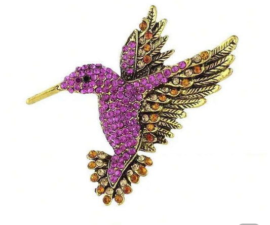 Hummingbird Brooch