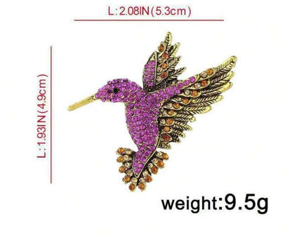 Hummingbird Brooch