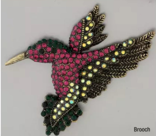 Hummingbird Brooch