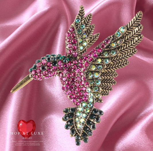 Hummingbird Brooch