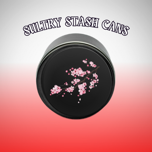 FLOWER Stash Tin - Round Storage Container